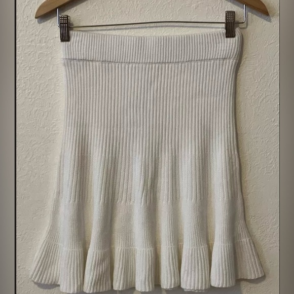 Free People Cream Knit Skirt - Size Large (NWOT) - Picture 4 of 6